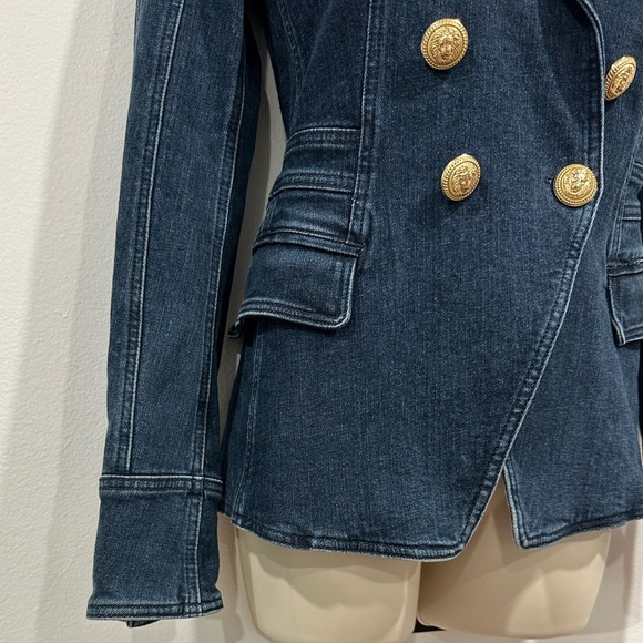 Like New! Authentic Balmain Denim Blazer - Picture 15 of 15